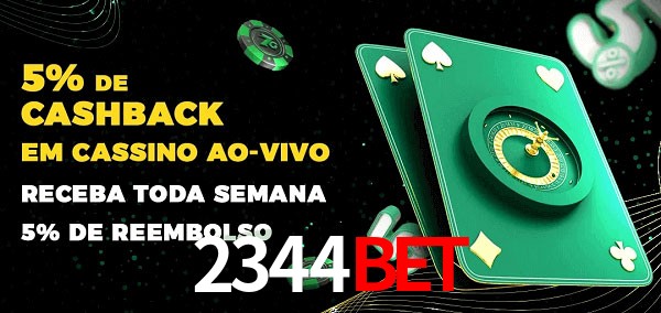 Promoções do cassino ao Vivo 2344Bet